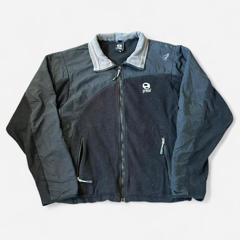 Ground VTG 90s Y2K ACG-Type Fleece Collared Sweatshirt